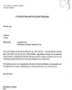 Citación para notificación personal - Cur 1